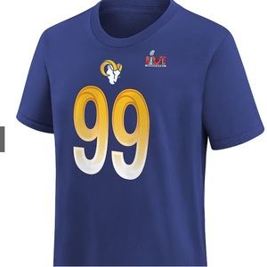 Los Angeles Rams Aaron Donald Nike Royal Super Bowl LVI T-Shirt